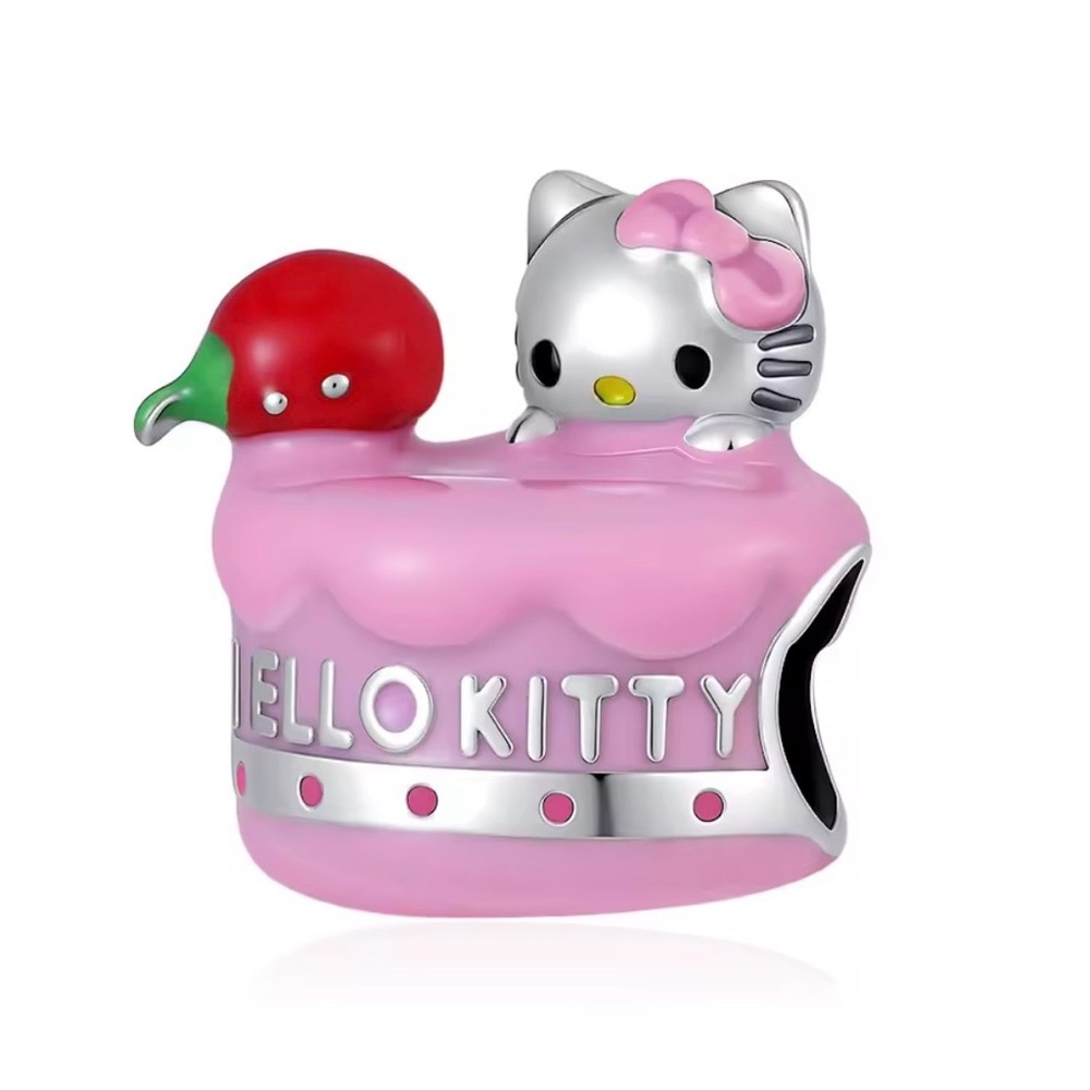 Hello Kitty Pink Cake Charm (pandora compatible)